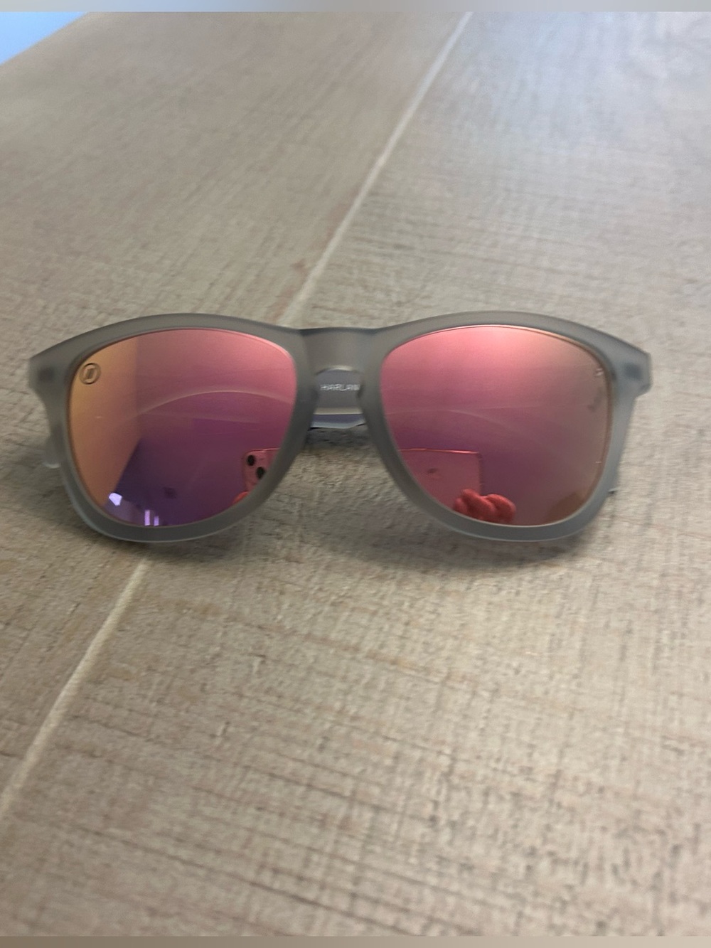 Blenders Harlan punch Mirrored Lens Sunglasses with Gray Frame